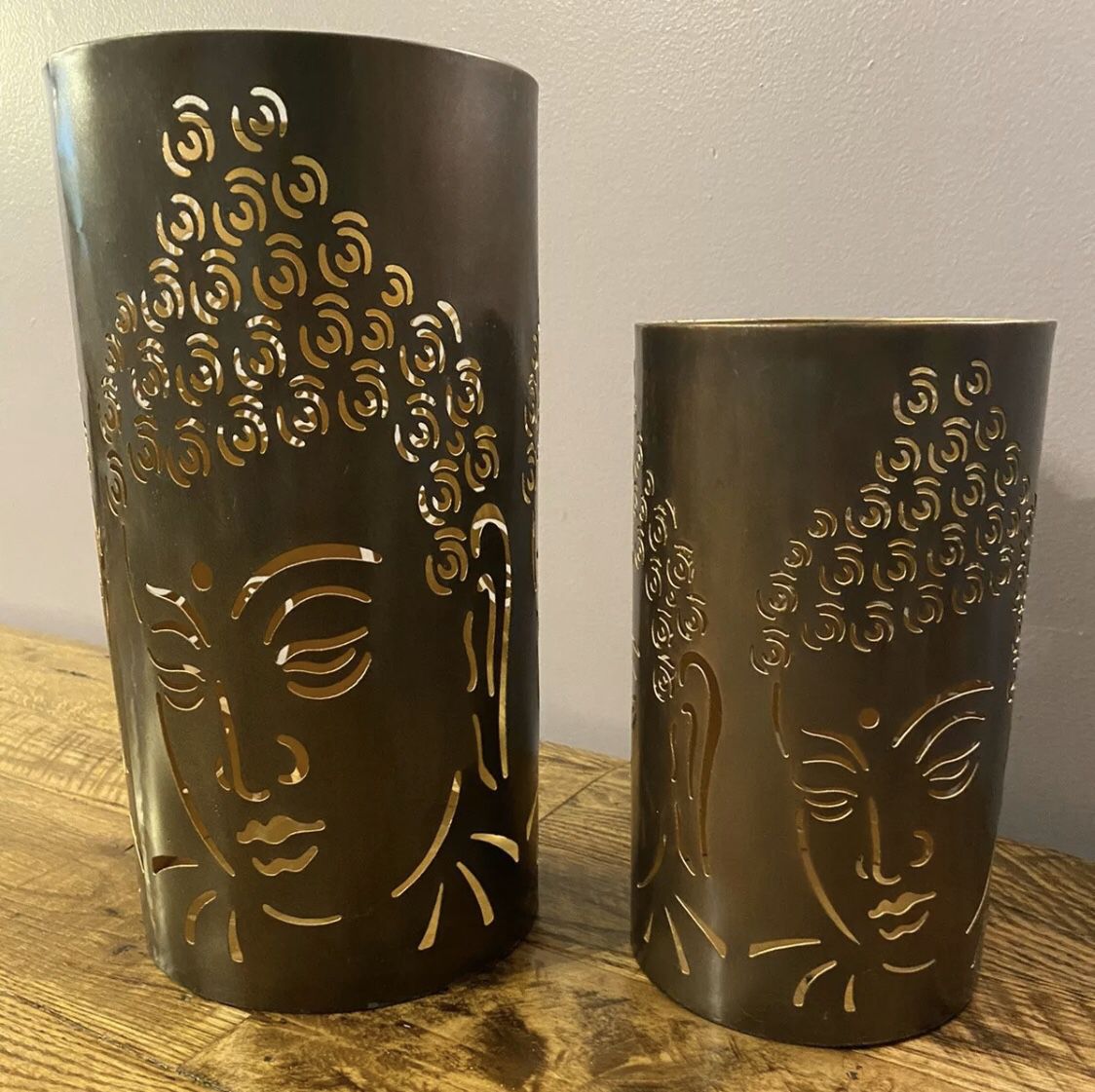 Buddha Mantle Candle Holder Candle/Flameless Cylinder Decorative Holder