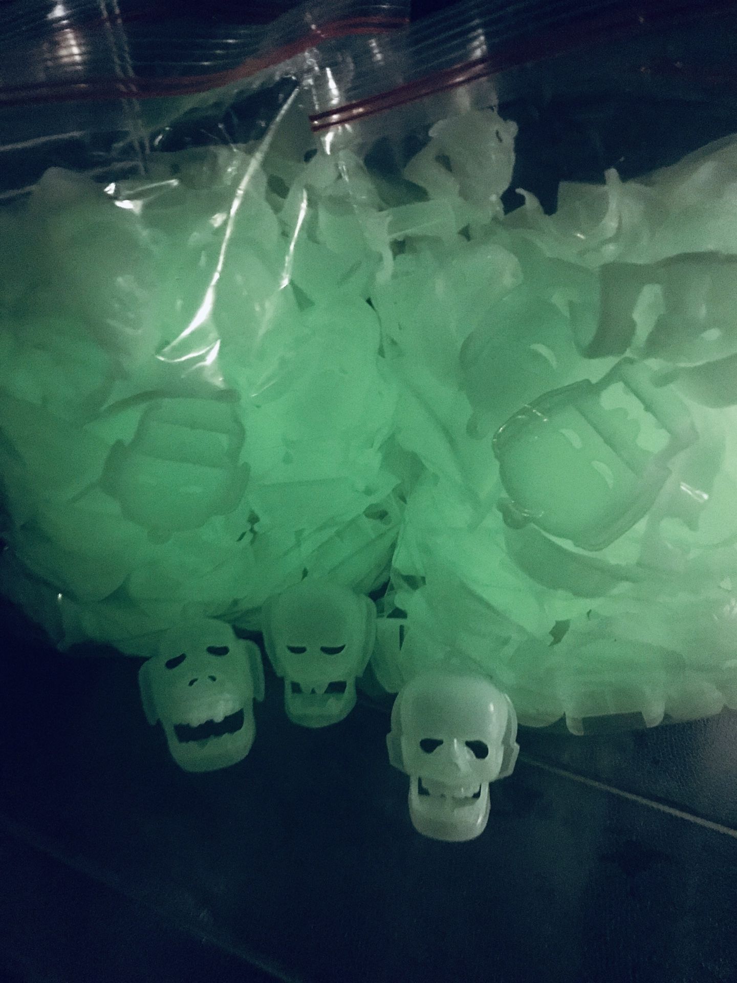 500 Halloween Skulls Glow In The Dark