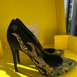Philipp Plein Crystal High Heel Shoes Size (contact info removed)