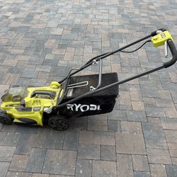 Ryobi Mower, Blower, String Trimmer, and San Joe Detached
