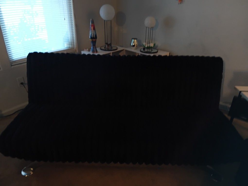 Black Fur Futon