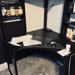 Great black corner desk IKEA (Micke $300)