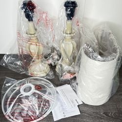 Set of 2 Resin Table Lamps