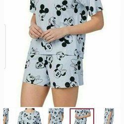 Mickey Mouse DISNEY pj's Pajamas  Blue Nwt XL