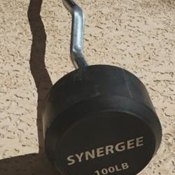 100 Pounds Curl Barbell  Synergy. 