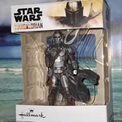 2020 Hallmark Star Wars The Mandalorian Ornament VHTF RARE Gun Down & White Box.