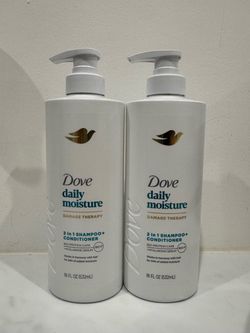 $4 each Dove Daily Moisture 2-in-1 Shampoo + Conditioner