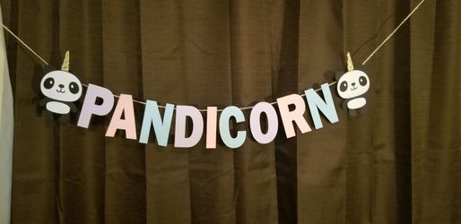 Pandicorn birthday party decorations
