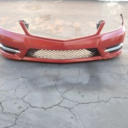 2011-2014 Mercedes C250/300 C Series Complete Front Bumper With All The Accessories And Inner Fillers OEM.