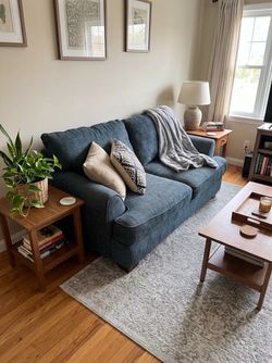 Comfy blue couch