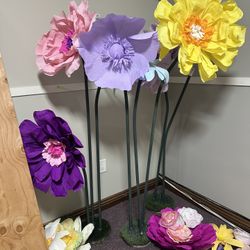 Paper Flowers Arrangements  Decor Party 