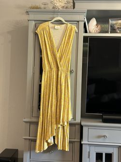 Anthropology Yellow Dress Size X
