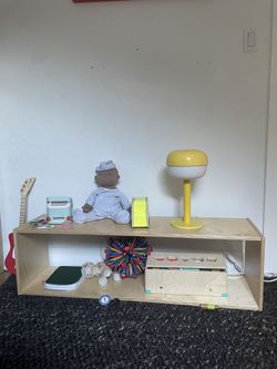 Wooden Montessori Toy Shelf