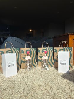 Starbucks Strawberry Bear Cup Pink Bearista (with receipts)