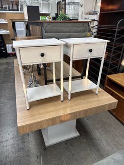 Small White Nightstand Side End Table $(15 each)