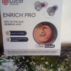 The Lucid Hearing OTC 10078 Enrich Pro In-The-Canal Hearing Aid Pair