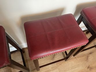 Red Barstools (like New) 3
