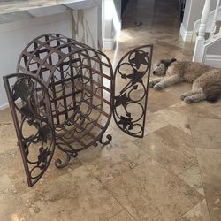 Vintage, iron Wine Rack
