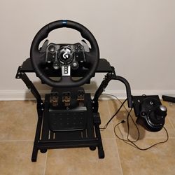 PlayStation PS5 Or PC Thrust Master G923 SE Edition  Racing Wheel Shifter Pedal Combo Stand Holder 