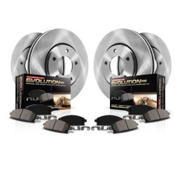 Power Stop Front and Rear Stock Replacement Brake Pad and Rotor Kit KOE2062