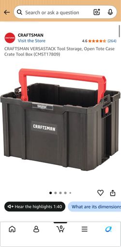 Craftsman VERSASTACK Open Tote Tool Box
