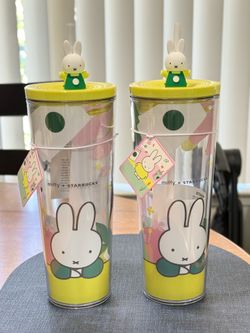 Starbucks x Miffy Tumbler Cup With Straw 🐰