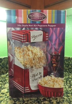 Retro style popcorn maker