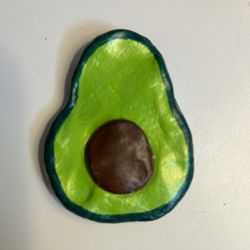 Handmade Clay Avocado