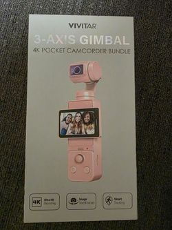 Vivitar 3-Axis 4k Pocket Camcorder Bundle