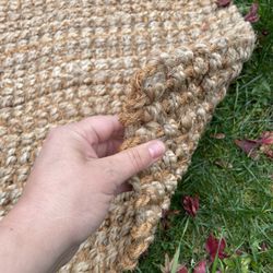Woven Jute Grass Rug Kitchen Living room 