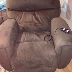 Brown Chair Electric Recliner 