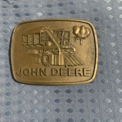 Vintage 1978 John Deere Belt Buckle – Brass