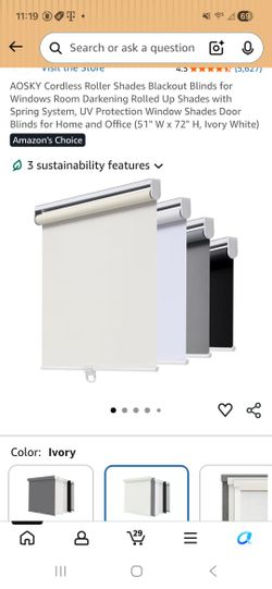 Aosky Cordless Blackout Shades
