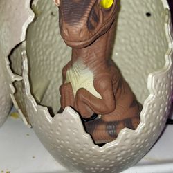 Jurassic Park Vintage Raptor And Egg 