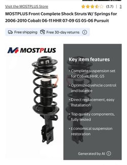 MOSTPLUS Front Complete Shock Strut with Spring