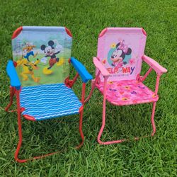 2 Foldable Kids Chairs Like New