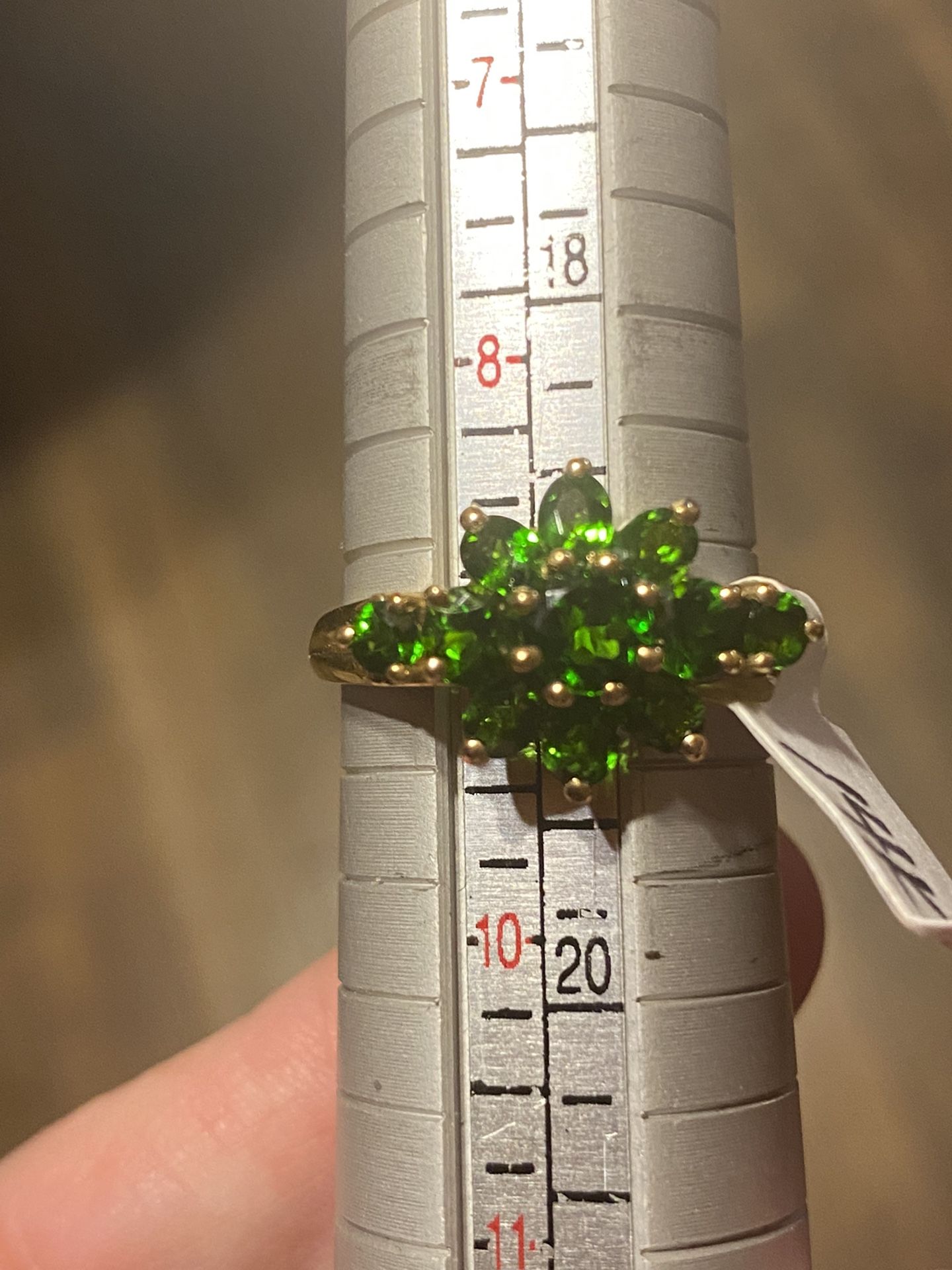 14k Chrome diopside woman’s ring size 9