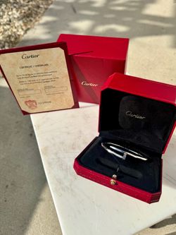 Cartier Silver Nail Bracelet