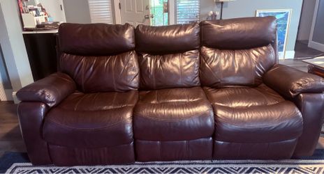 Leather recliner sofa Costco