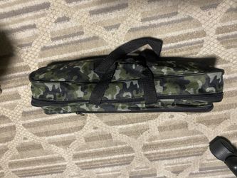 2 Brand New Retractable Fishing Poles, Bag And Mini Tackle Box