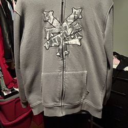 Zoo York NY  Vintage Gray XL Size L Hoodie Sweatshirt 