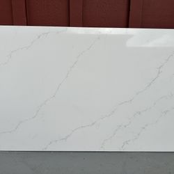Brand new quartz countertop with backsplash