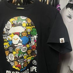 A Bathing Ape Head black tee Medium