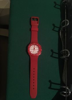Red Swatch Watch