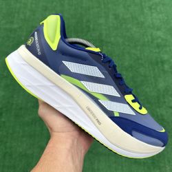 ADIDAS ADIZERO BOSTON 10 “VICTORY BLUE / SOLAR YELLOW” (Size 10.5, Men’s)