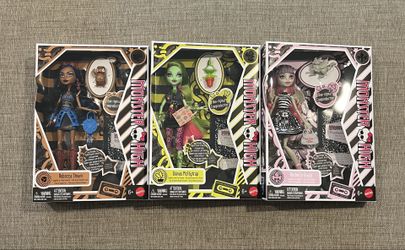 Monster High Boo-riginal Creeproduction Rochelle Goyle Venus Robecca Wave 4 Set