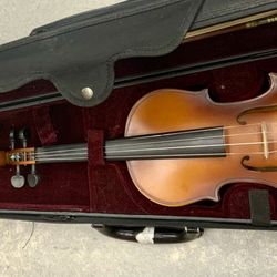 Mendini By Cecilio Violin Acoustic Musical Instrument Entry Level Beginner Bow Rosin Wood Strings Bridge Tone Music Sound Live Performance Hobby 