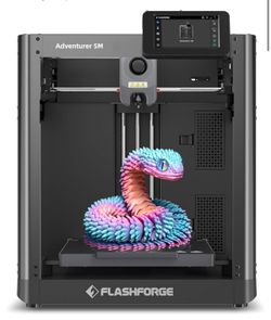 FLASHFORGE Adventurer 5M 3D Printer with Fully Auto Leveling, Max 600mm/s High Speed Printing, 280°C Direct Extruder with 3S Detachable Nozzle, Core X