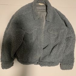 Good American Sherpa Jacket Size 3/4