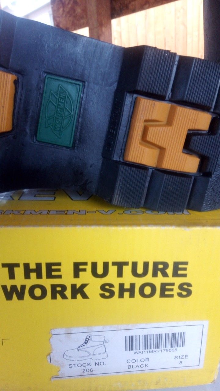 Zapatos de trabajo nuevos talla 8 no casco.